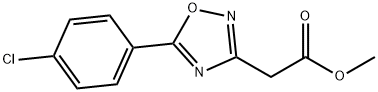 ethyl 2-(5-(4-chlorophenyl)-1,2,4-oxadiazol-3-yl)acetate Struktur