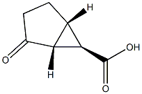 (1R,5S,6R)-2-oxobicyclo[3.1.0]hexane-6-carboxylic acid Struktur
