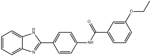 N-[4-(1H-benzimidazol-2-yl)phenyl]-3-ethoxybenzamide 化学構造式