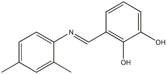 3-{[(2,4-dimethylphenyl)imino]methyl}-1,2-benzenediol|