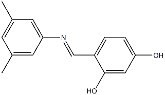 4-{[(3,5-dimethylphenyl)imino]methyl}-1,3-benzenediol|