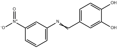 4-{[(3-nitrophenyl)imino]methyl}-1,2-benzenediol Structure