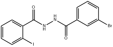 N'-(3-bromobenzoyl)-2-iodobenzohydrazide 结构式