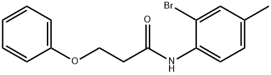 N-(2-bromo-4-methylphenyl)-3-phenoxypropanamide Structure