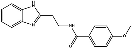 N-[2-(1H-benzimidazol-2-yl)ethyl]-4-methoxybenzamide Structure