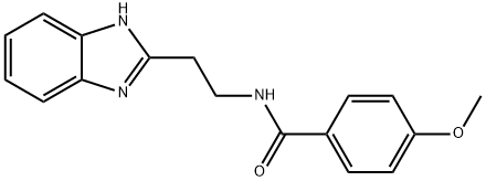 N-[2-(1H-benzimidazol-2-yl)ethyl]-4-methoxybenzamide 结构式