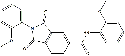 N,2-bis(2-methoxyphenyl)-1,3-dioxo-5-isoindolinecarboxamide 结构式