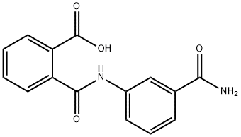 2-{[3-(aminocarbonyl)anilino]carbonyl}benzoic acid 结构式