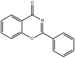 2-フェニル-4H-1,3-ベンゾオキサジン-4-オン 化学構造式