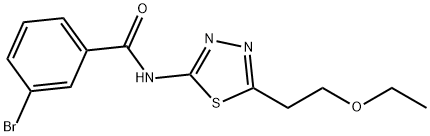 3-bromo-N-[5-(2-ethoxyethyl)-1,3,4-thiadiazol-2-yl]benzamide|