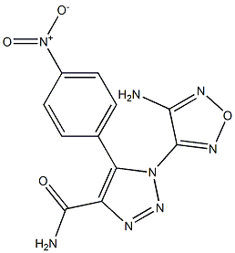 312267-31-5 1-(4-amino-1,2,5-oxadiazol-3-yl)-5-{4-nitrophenyl}-1H-1,2,3-triazole-4-carboxamide