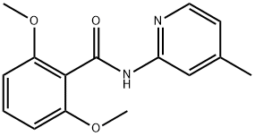 2,6-dimethoxy-N-(4-methyl-2-pyridinyl)benzamide 结构式