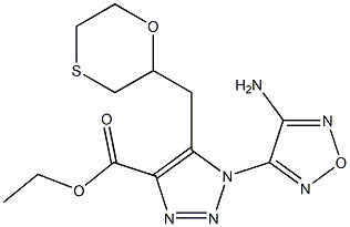 ethyl 1-(4-amino-1,2,5-oxadiazol-3-yl)-5-(4-thiomorpholinylmethyl)-1H-1,2,3-triazole-4-carboxylate|