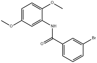 3-bromo-N-(2,5-dimethoxyphenyl)benzamide 结构式