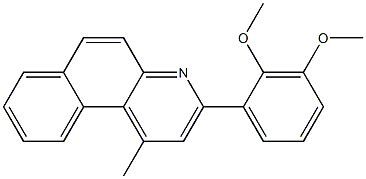 3-(2,3-dimethoxyphenyl)-1-methylbenzo[f]quinoline 化学構造式