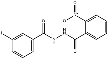 N'-(3-iodobenzoyl)-2-nitrobenzohydrazide Struktur