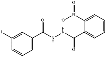 N'-(3-iodobenzoyl)-2-nitrobenzohydrazide 化学構造式