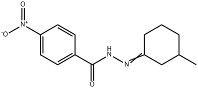 N'-(3-methylcyclohexylidene)-4-nitrobenzohydrazide Struktur