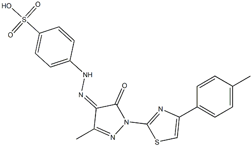 314290-55-6 4-(2-{3-methyl-1-[4-(4-methylphenyl)-1,3-thiazol-2-yl]-5-oxo-1,5-dihydro-4H-pyrazol-4-ylidene}hydrazino)benzenesulfonic acid