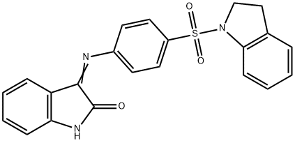 3-{[4-(2,3-dihydro-1H-indol-1-ylsulfonyl)phenyl]imino}-1,3-dihydro-2H-indol-2-one Structure