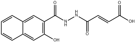 (E)-4-[2-(3-hydroxy-2-naphthoyl)hydrazino]-4-oxo-2-butenoic acid,314764-93-7,结构式
