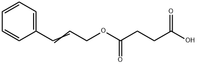 4-oxo-4-{[(E)-3-phenyl-2-propenyl]oxy}butanoic acid 化学構造式