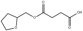 4-oxo-4-(tetrahydro-2-furanylmethoxy)butanoic acid Struktur