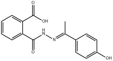 2-({2-[(E)-1-(4-hydroxyphenyl)ethylidene]hydrazino}carbonyl)benzoic acid,315248-29-4,结构式
