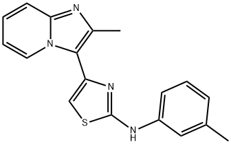 4-(2-methylimidazo[1,2-a]pyridin-3-yl)-N-(3-methylphenyl)-1,3-thiazol-2-amine Structure