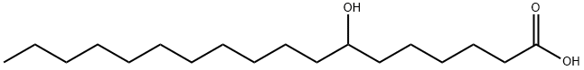 7-ヒドロキシオクタデカン酸 化学構造式