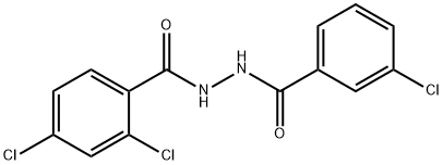 2,4-dichloro-N'-(3-chlorobenzoyl)benzohydrazide Structure