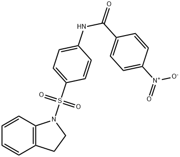 N-[4-(2,3-dihydro-1H-indol-1-ylsulfonyl)phenyl]-4-nitrobenzamide Structure