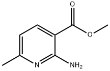2-Amino-6-methyl-nicotinic acid methyl ester 化学構造式