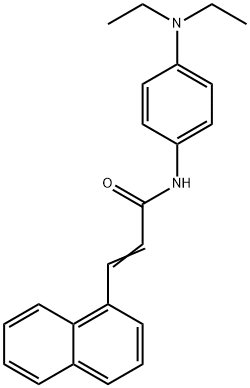 N-[4-(diethylamino)phenyl]-3-(1-naphthyl)acrylamide Structure