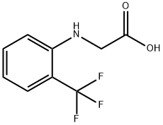 2-{[2-(trifluoromethyl)phenyl]amino}acetic acid 结构式