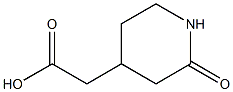2-(2-oxopiperidin-4-yl)acetic acid Structure