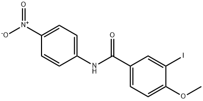 3-iodo-4-methoxy-N-(4-nitrophenyl)benzamide Struktur