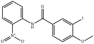 3-iodo-4-methoxy-N-(2-nitrophenyl)benzamide 化学構造式