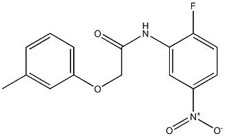 N-(2-fluoro-5-nitrophenyl)-2-(3-methylphenoxy)acetamide Structure