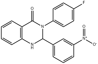 3-(4-fluorophenyl)-2-{3-nitrophenyl}-2,3-dihydro-4(1H)-quinazolinone|