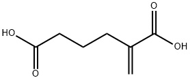 Hexanedioic acid, 2-methylene- Struktur