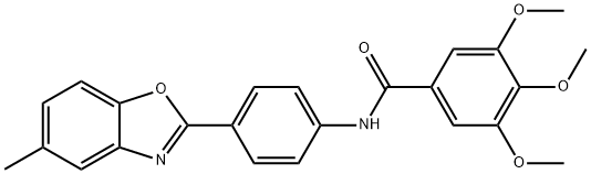 329197-85-5 3,4,5-trimethoxy-N-[4-(5-methyl-1,3-benzoxazol-2-yl)phenyl]benzamide