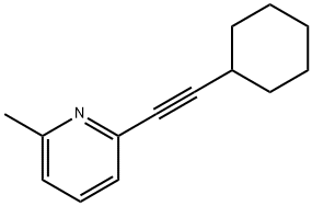 2-(CYCLOHEXYLETHYNYL)-6-METHYLPYRIDINE,329202-90-6,结构式