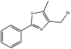 4-Bromomethyl-5-methyl-2-phenylthiazole Structure