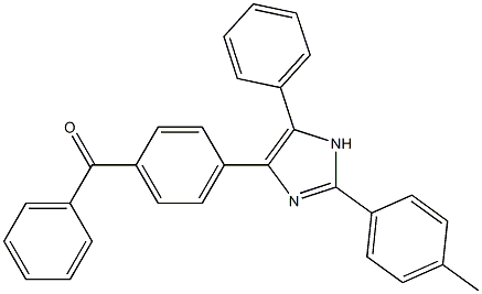 {4-[2-(4-methylphenyl)-5-phenyl-1H-imidazol-4-yl]phenyl}(phenyl)methanone Structure