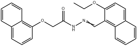 N'-[(2-ethoxy-1-naphthyl)methylene]-2-(1-naphthyloxy)acetohydrazide Structure