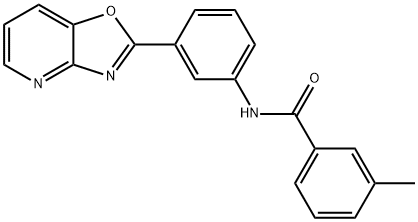 3-methyl-N-(3-[1,3]oxazolo[4,5-b]pyridin-2-ylphenyl)benzamide Structure