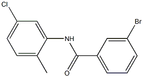 3-bromo-N-(5-chloro-2-methylphenyl)benzamide Struktur