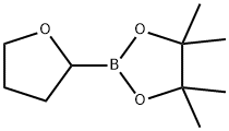 4,4,5,5-四甲基-2-四氢呋喃-2-基-1,3,2-二氧杂硼烷, 331958-88-4, 结构式