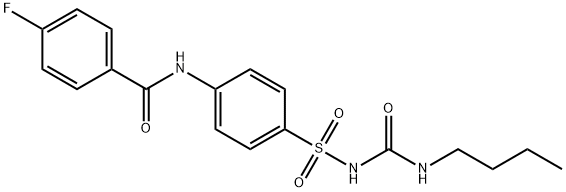 N-[4-({[(butylamino)carbonyl]amino}sulfonyl)phenyl]-4-fluorobenzamide|